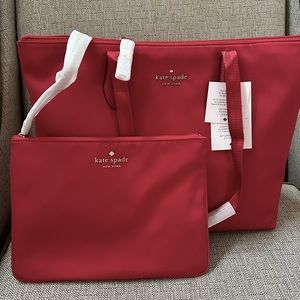 NEW Kate Spade Mel Nylon Packable Tote With Pouch